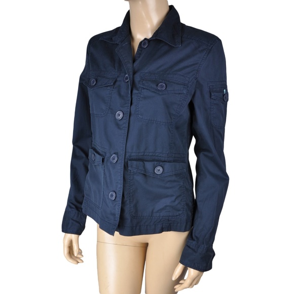J. Crew Tops - J.Crew Blue Designer Button Down Collared Top